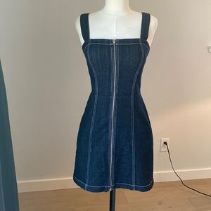 Denim reformation size 6 mini dress
